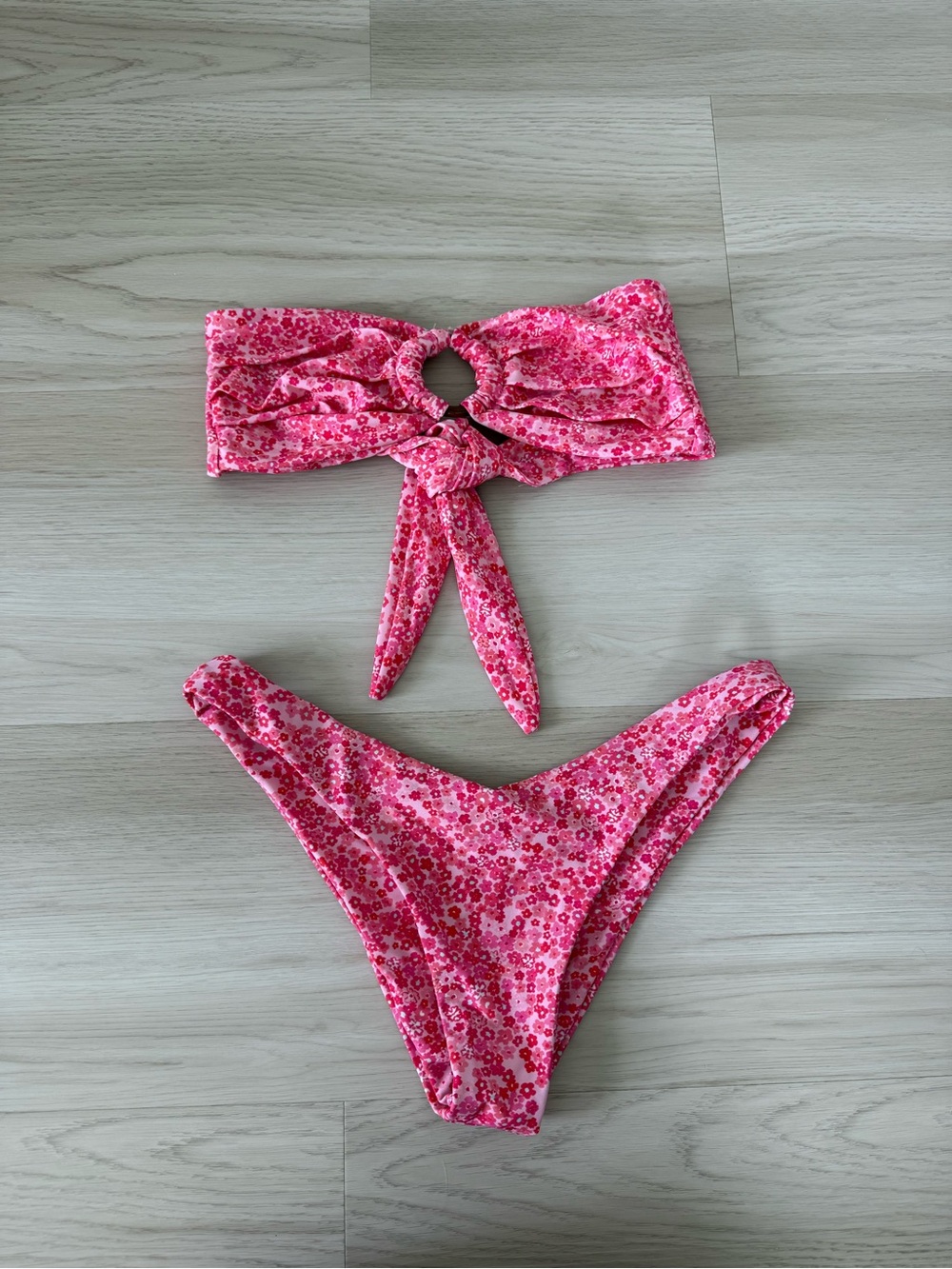 Nalu Kai Pink Floral Bikini Set